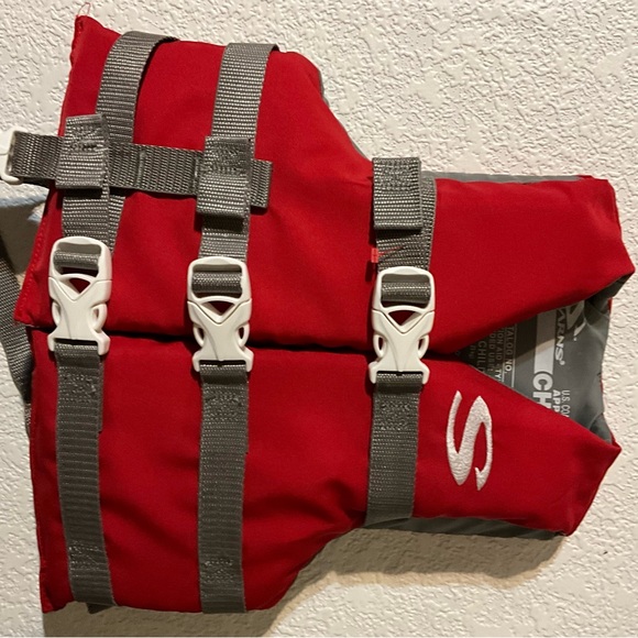 Coleman Stearns NWOT Child 30-50lbs U.S. Coast Guard Jacket Ski Vest - Picture 4 of 6